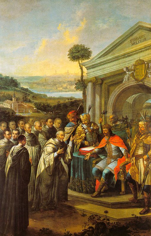 Béla III Founding the Cistercian Monastery at Szentgotthárd in 1183