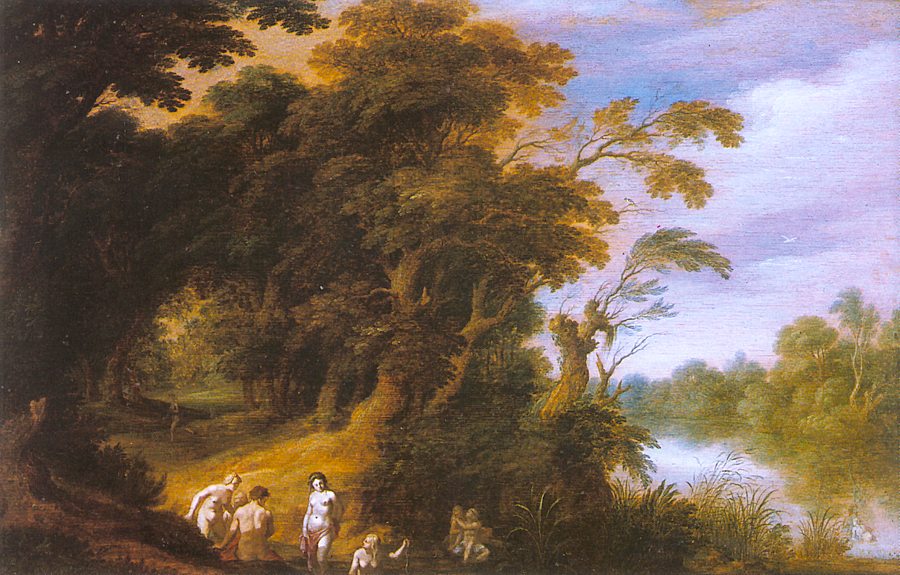 Landscape with Women Bathing