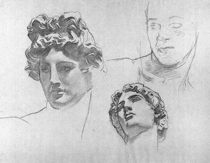 Study for the head of Apollo