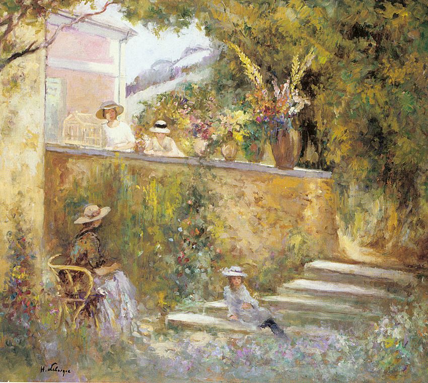 Nono and Marthe in the Garden with Mme. Lebasque