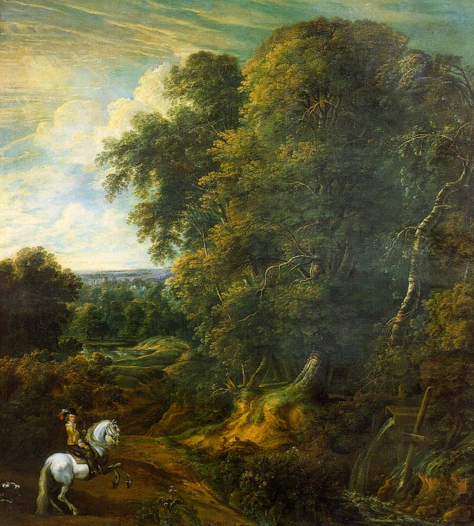 Landscape with a Horseman in a Clearing