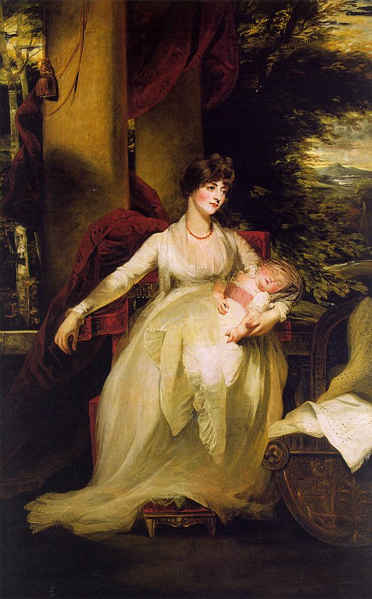 Lady Caroline Capel Holding her Daughter Harriet