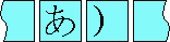 Diagram of character layout with no compression